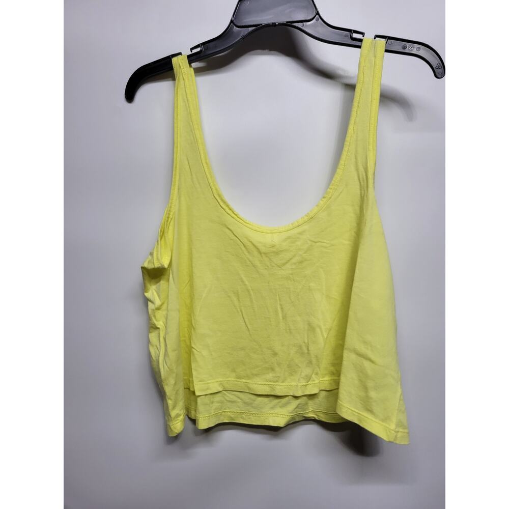 BP. Sleeveless Crop Top Women Medium Yellow Lemonade